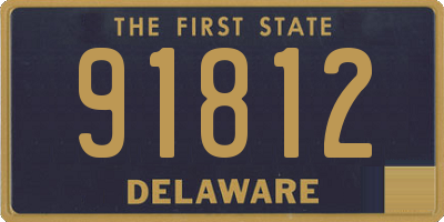 DE license plate 91812