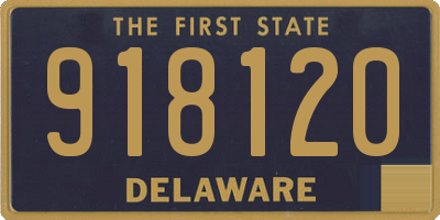 DE license plate 918120