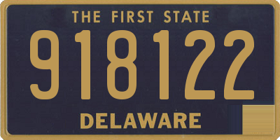 DE license plate 918122