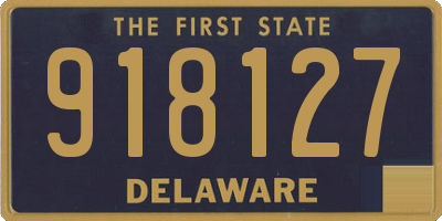 DE license plate 918127