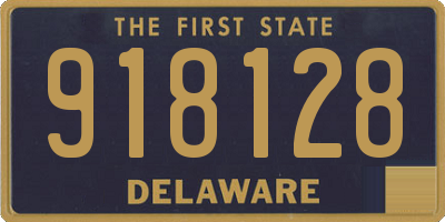 DE license plate 918128