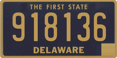 DE license plate 918136