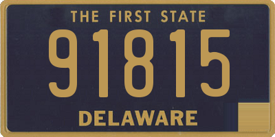 DE license plate 91815