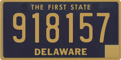 DE license plate 918157