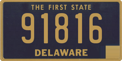 DE license plate 91816