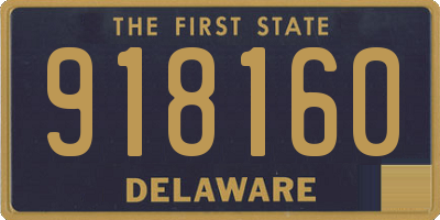 DE license plate 918160