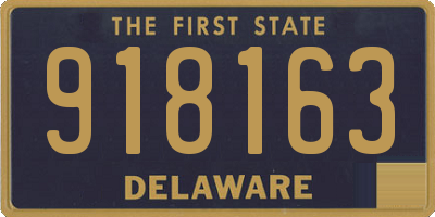 DE license plate 918163