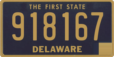 DE license plate 918167