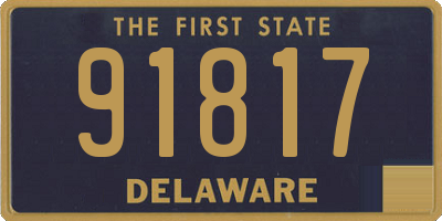 DE license plate 91817