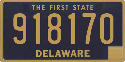 DE license plate 918170