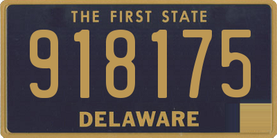 DE license plate 918175