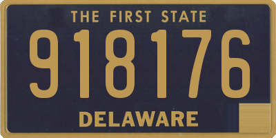 DE license plate 918176