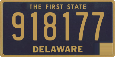 DE license plate 918177