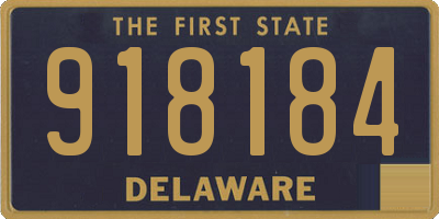 DE license plate 918184