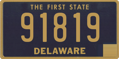 DE license plate 91819