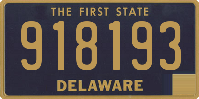 DE license plate 918193