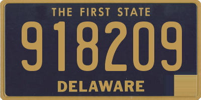 DE license plate 918209