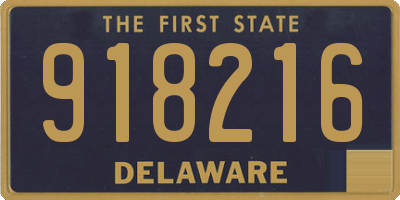 DE license plate 918216