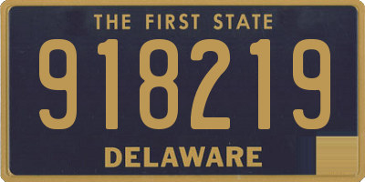 DE license plate 918219