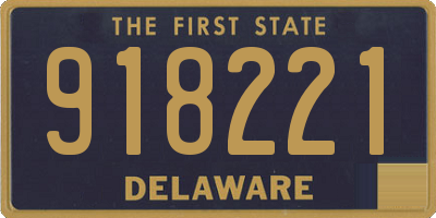 DE license plate 918221