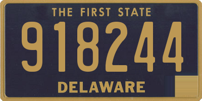 DE license plate 918244
