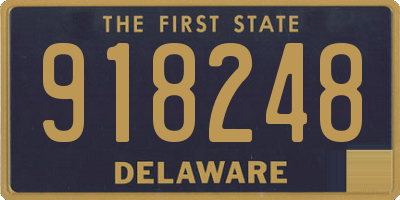 DE license plate 918248