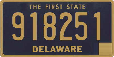 DE license plate 918251