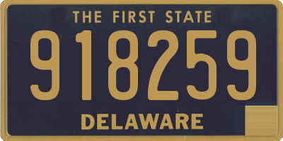 DE license plate 918259