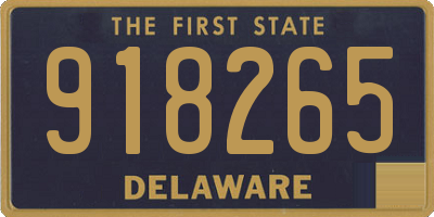 DE license plate 918265
