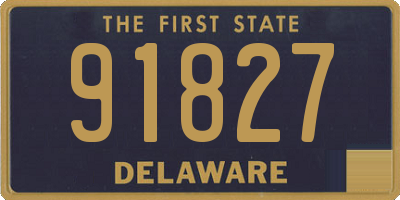 DE license plate 91827