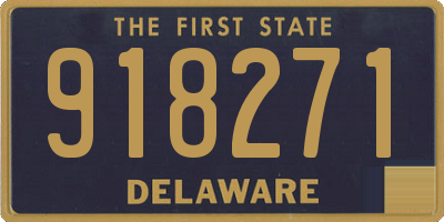 DE license plate 918271
