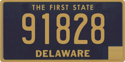 DE license plate 91828