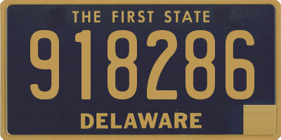 DE license plate 918286