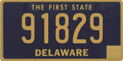 DE license plate 91829