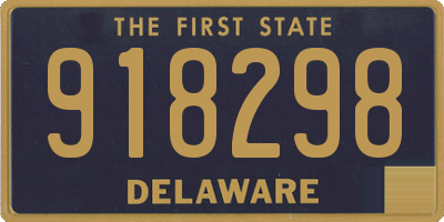 DE license plate 918298