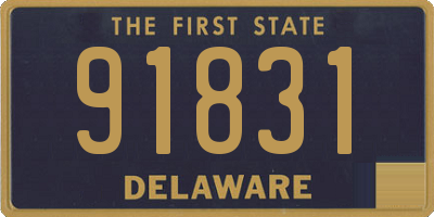DE license plate 91831