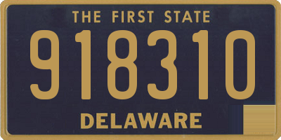 DE license plate 918310