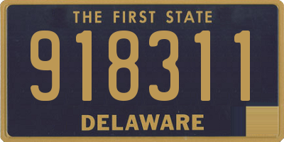DE license plate 918311