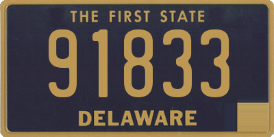 DE license plate 91833