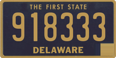 DE license plate 918333