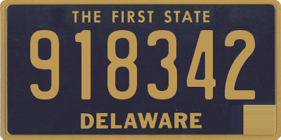 DE license plate 918342