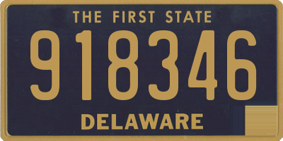 DE license plate 918346