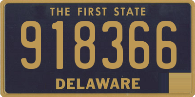 DE license plate 918366