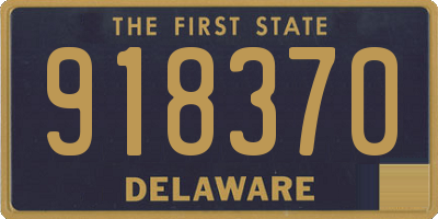 DE license plate 918370