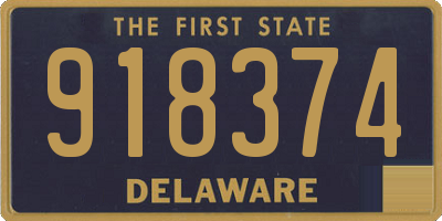 DE license plate 918374