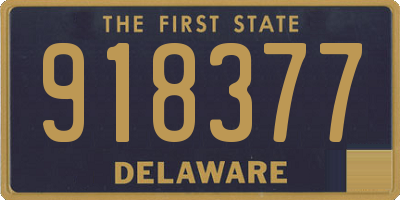 DE license plate 918377