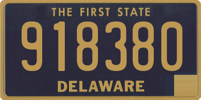 DE license plate 918380