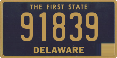 DE license plate 91839