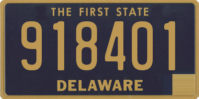 DE license plate 918401