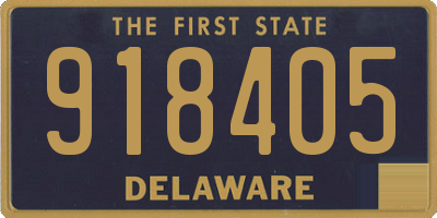DE license plate 918405